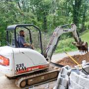 Building a retaining wall in Asheville